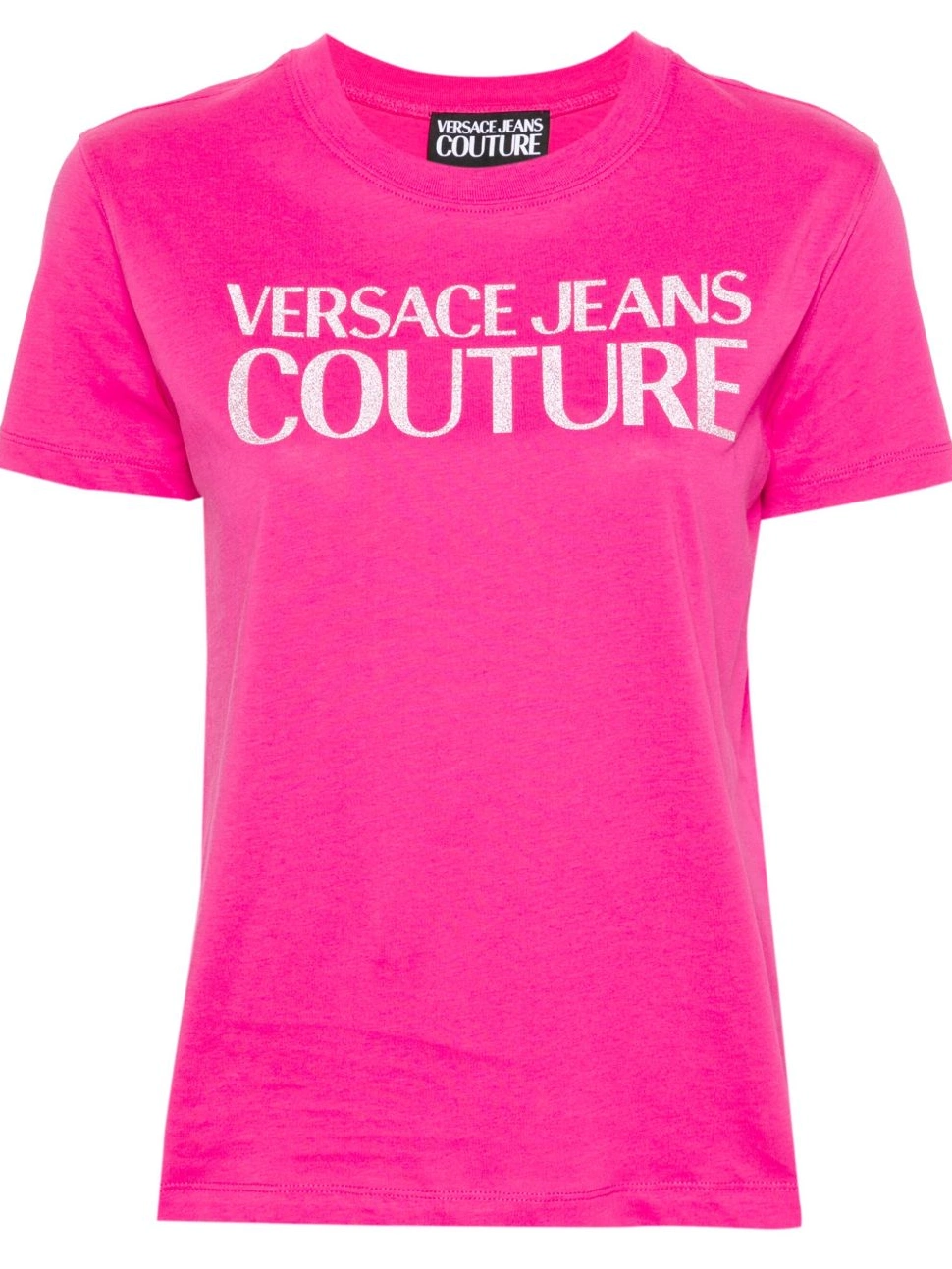 Cheap Jeans Women Versace glittered-logo T-shirt cotton Couture 0419
